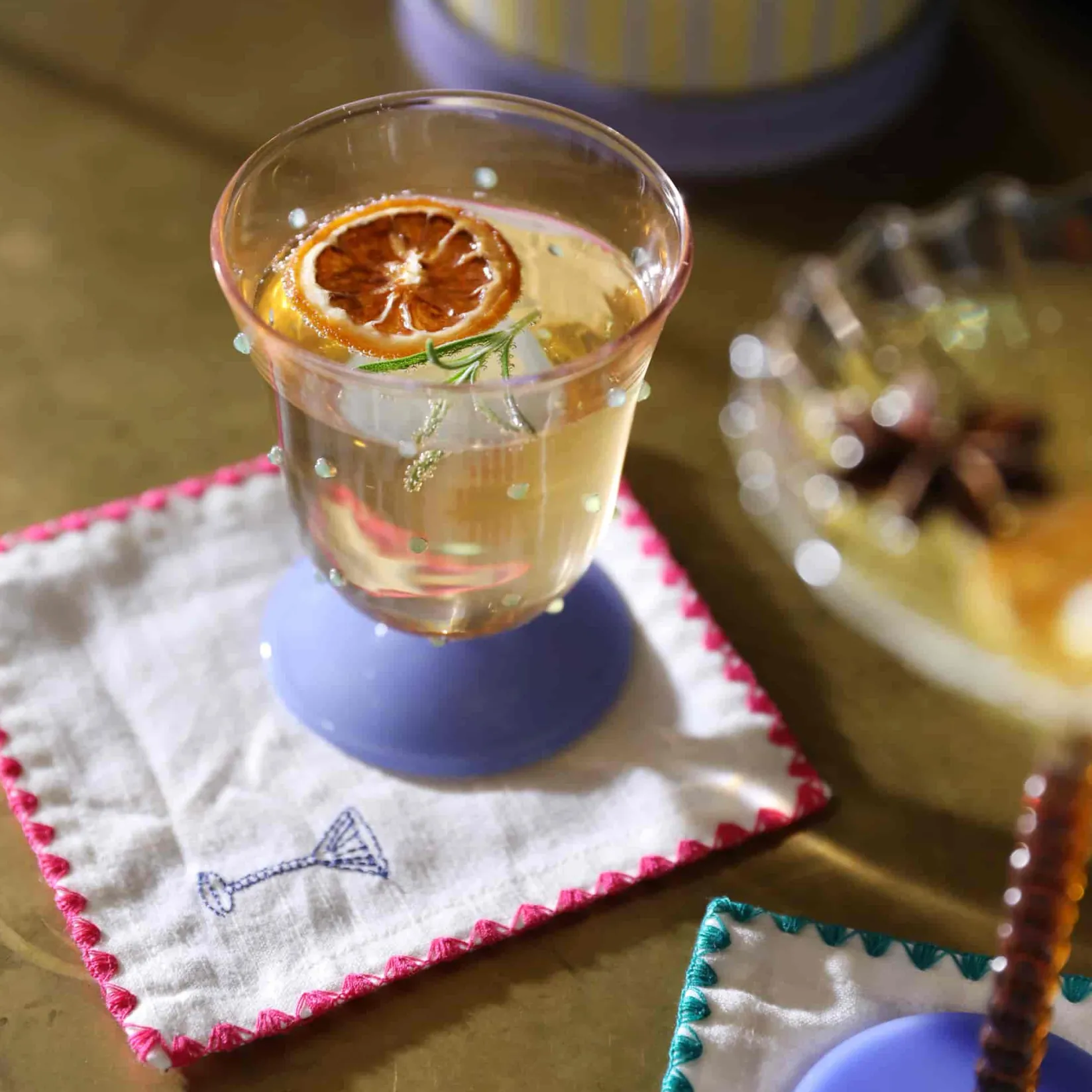 &Klevering Tableware Brands^Set of 4 Drinks Cocktail Napkins