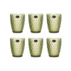 Bright Glassware Tableware Brands^Set of 6 Green Diamond Tumblers, 270ml
