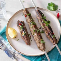 Spice Kitchen Middle Eastern Ingredients|Bbq & Smoking^Set of 5 Heavy Duty Kebab BBQ Skewers, 53cm