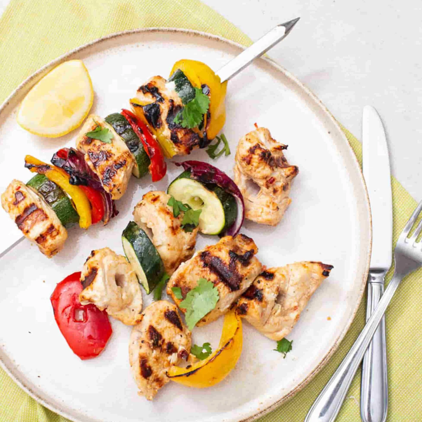 Spice Kitchen Middle Eastern Ingredients|Bbq & Smoking^Set of 5 Heavy Duty Kebab BBQ Skewers, 53cm