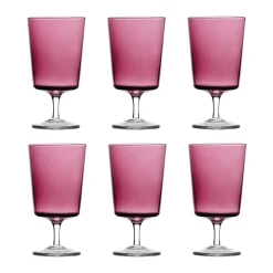Ichendorf Milano Table Setting|Drinking Glasses^Set of 6 Violet Stemmed Wine Glass