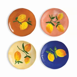 &Klevering Tableware Brands|Plates^Set of 4 Lemon Side Plates, 16cm