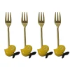 My Gifts Trade Cutlery|Tableware Brands^Set of 4 Lemon Tasting Forks