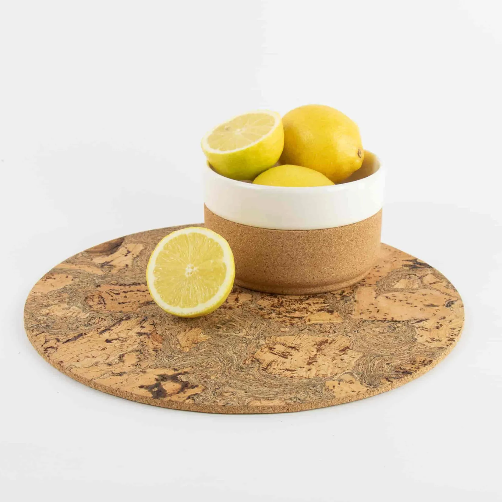 Liga Tableware Brands^Set of 4 Marbled Cork Round Placemats, 30cm