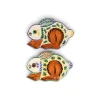 Gorky Pottery Plates|Crockery & Dinnerware^Set of 2 Mexican Hand Painted Rabbit Plates, 17cm