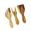 Naturally Med Tableware Brands|Cutlery^Set of 3 Olive Wood Mini Cheese Tools