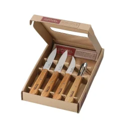 Opinel French Ingredients|Kitchen Knives^Set of 4 Essential Beech Handle Kitchen Knives