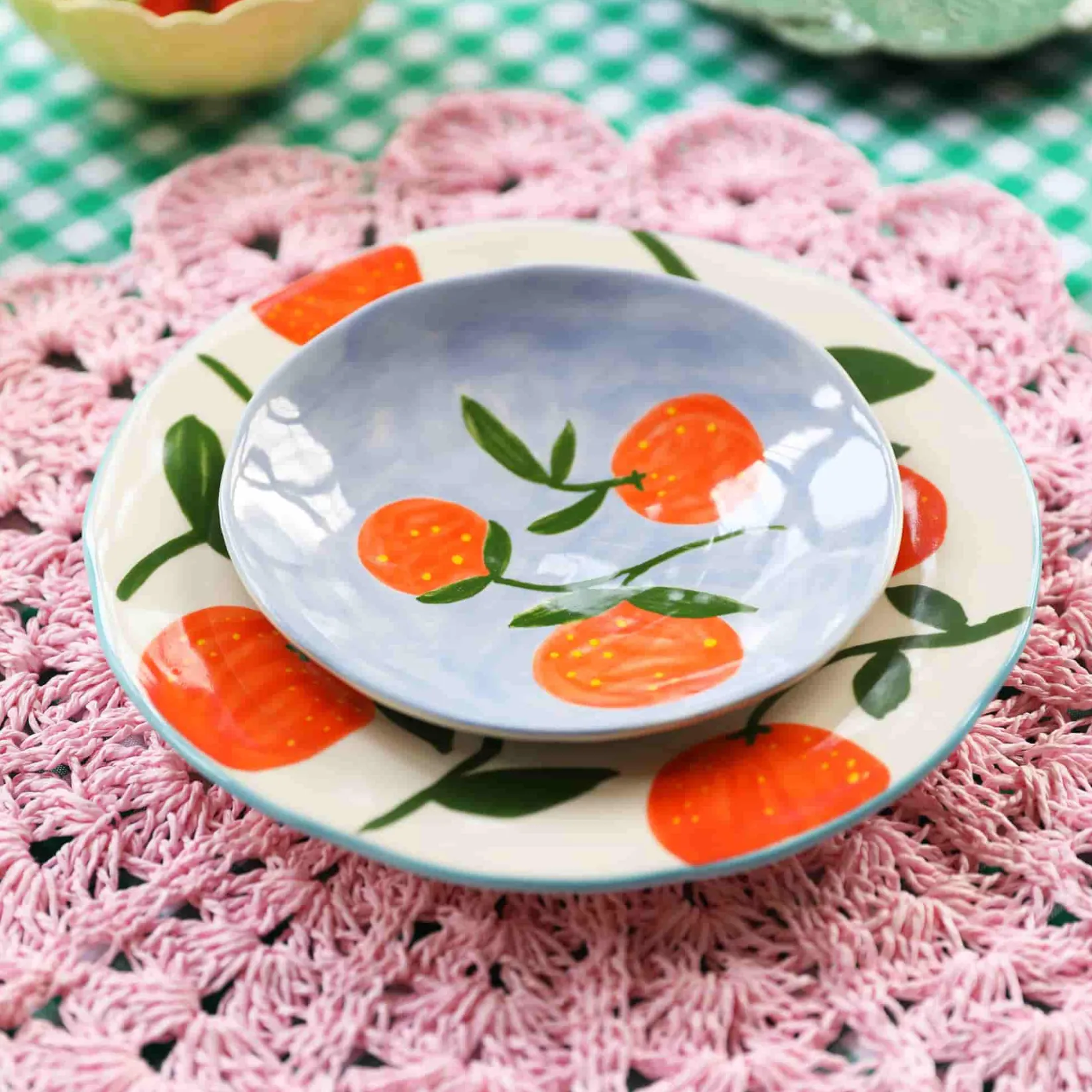 &Klevering Plates|Crockery & Dinnerware^Set of 4 Orange Side Plates, 16cm