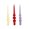 &Klevering Table Setting|Tableware Brands^Set of 3 Pink Spiral Candles