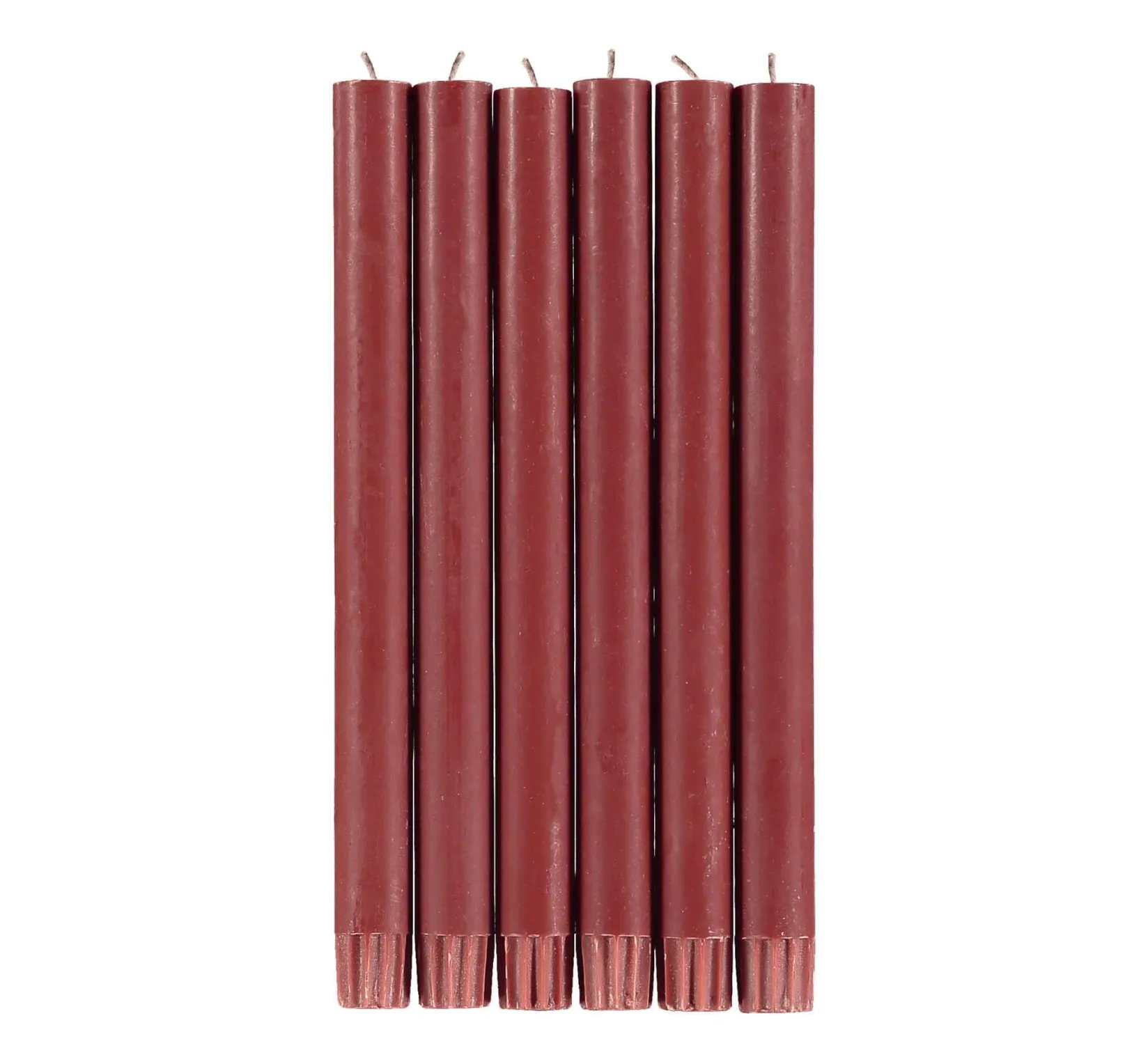 British Colour Standard Table Setting|Tableware Brands^Set of 6 Red Dinner Candles