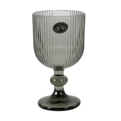 Bright Glassware Tableware Brands^Set of 6 Ribbed Green Wine Glasses, 255ml