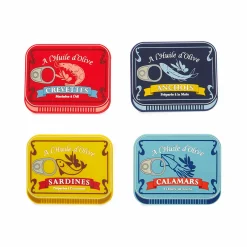 Balvi Tableware Brands^Set of 4 Sea Food Design Coasters