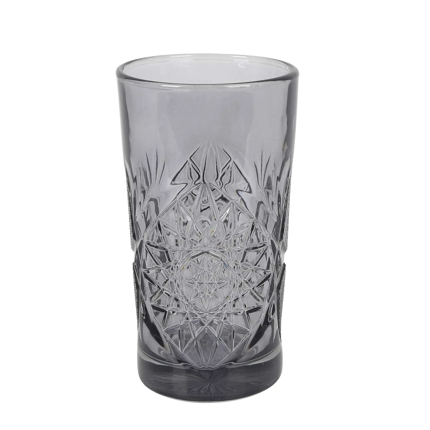 Bright Glassware Tableware Brands|Cocktail Making & Barware^Set of 6 Smoke Hobstar Highball Glasses, 350ml