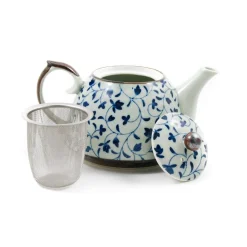 Kiji Stoneware & Ceramics Tableware Brands|Japanese Ingredients^Shizen Blue Japanese Teapot & Teacup Set