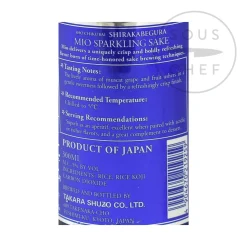 Shochikubai Japanese Ingredients|Drinks^Mio Sparkling Sake, 300ml