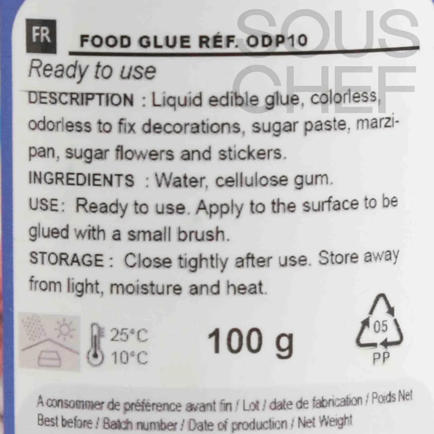 Deco Relief Ingredients Brands|Baking Ingredients^Short Dated Food Glue, 100g