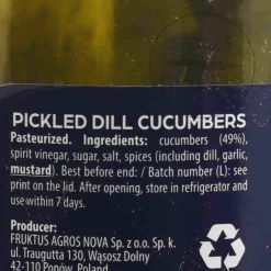 Anglo Dal Ltd Ingredients Brands|Vegetables^Short Dated Krakus Pickled Dill Cucumbers, 920g