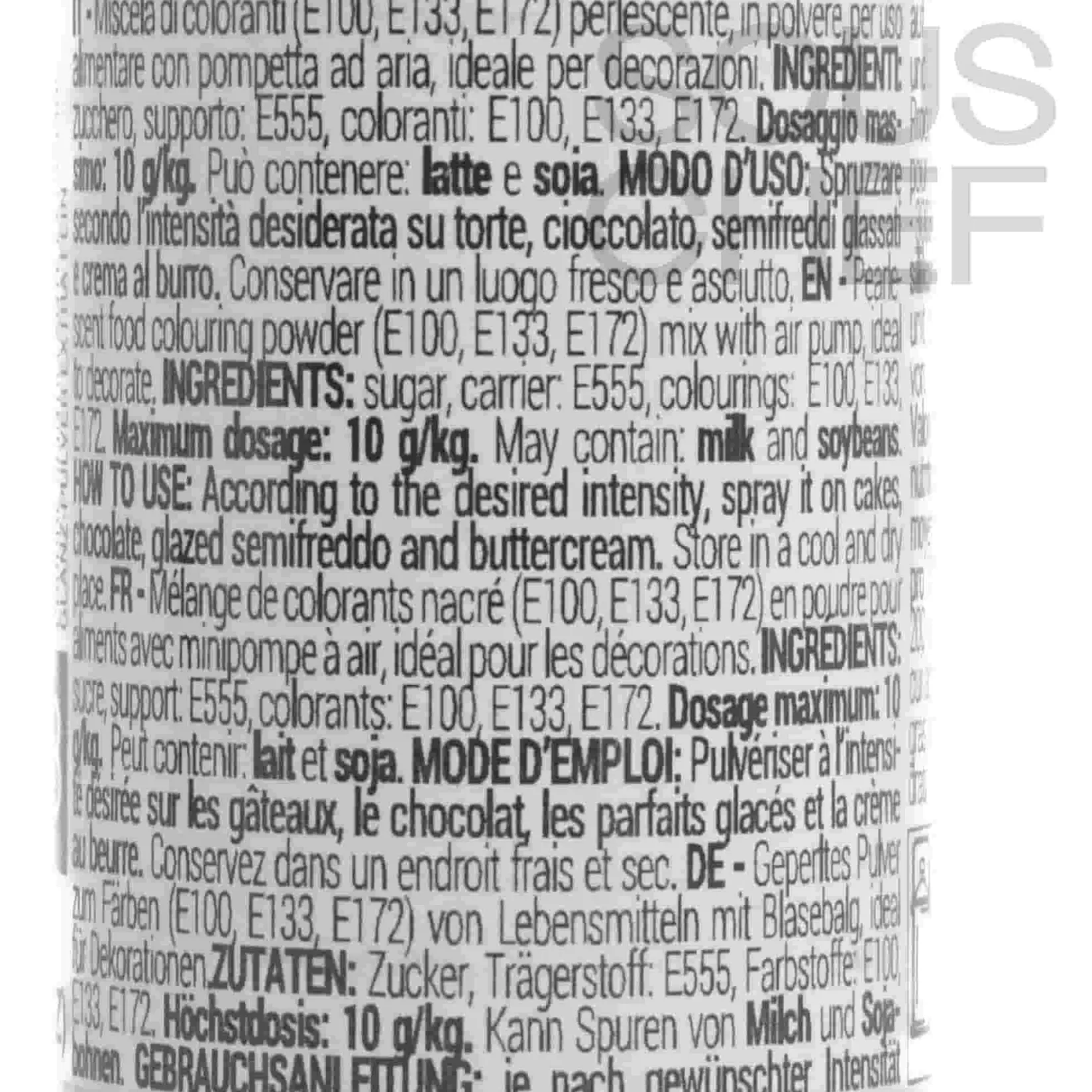 Silikomart Ingredients Brands|Baking Ingredients^Green Glitter Dust Spray, 10g