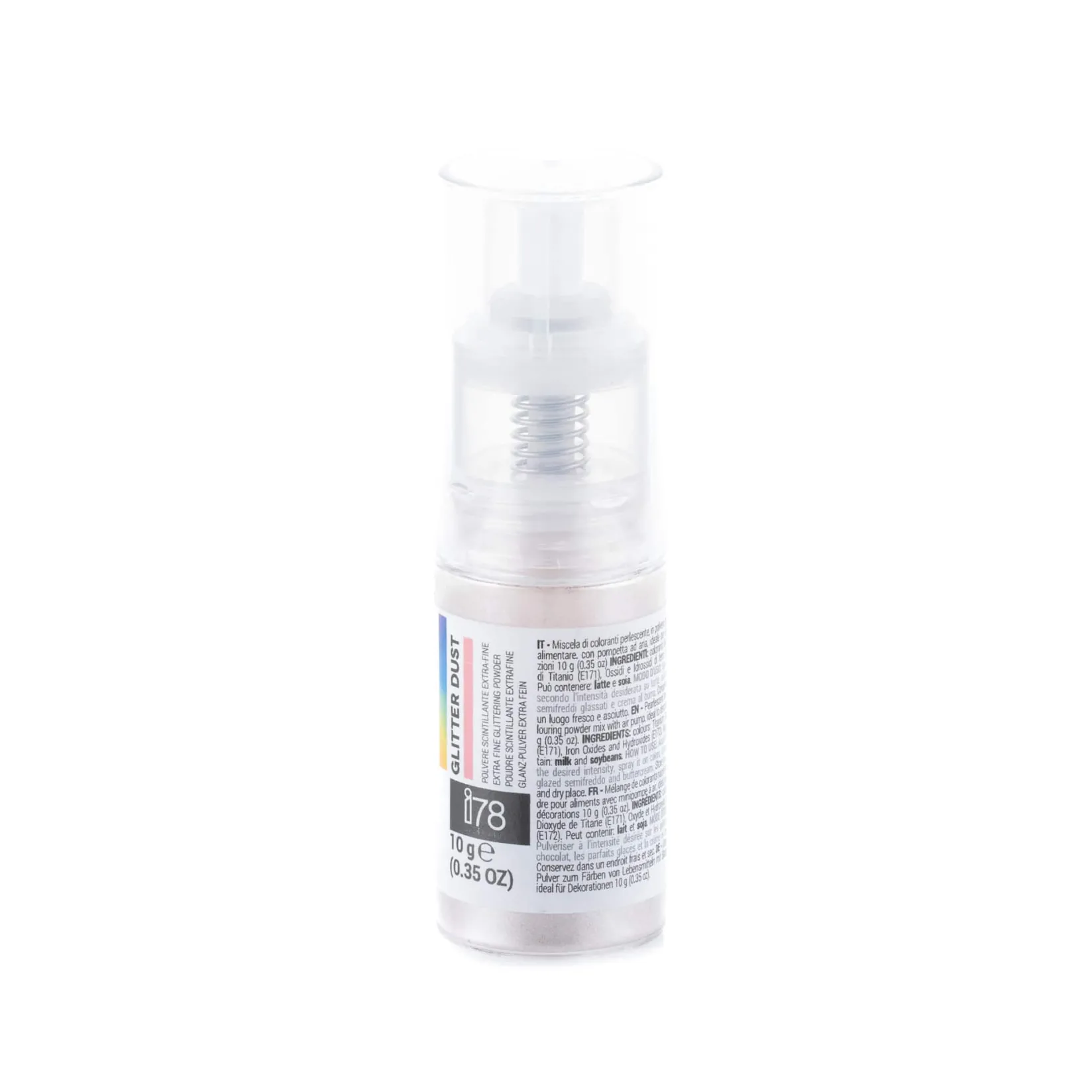 Silikomart Ingredients Brands|Baking Ingredients^Light Pink Glitter Dust Spray, 10g