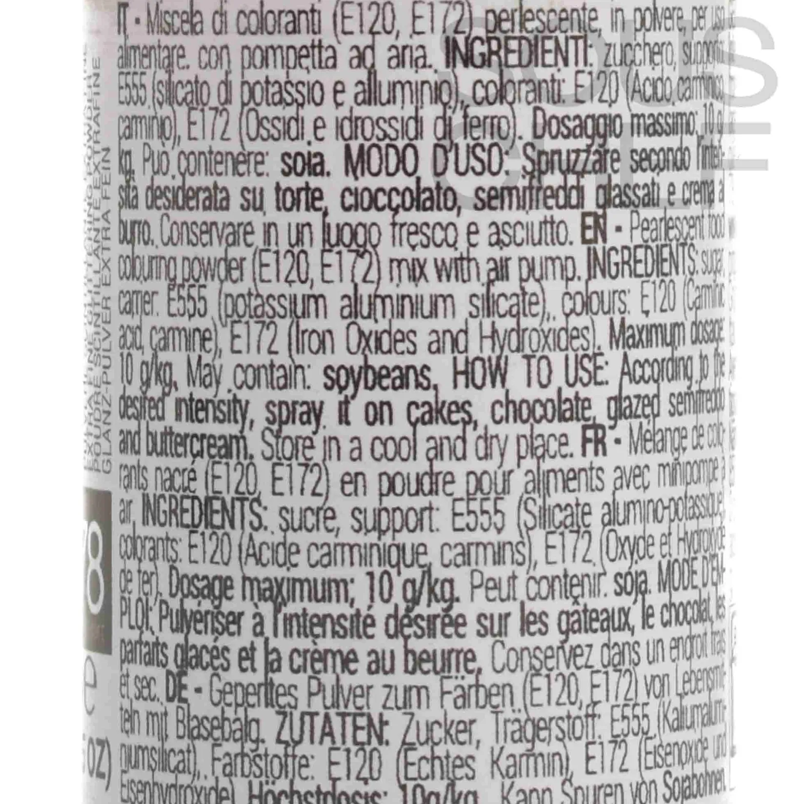 Silikomart Ingredients Brands|Baking Ingredients^Light Pink Glitter Dust Spray, 10g