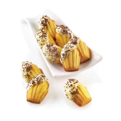 Silikomart Italian Ingredients|Baking Supplies & Equipment^Silicone Madeleine Mould, 9 Madeleines