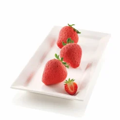 Silikomart Baking Supplies & Equipment^Silicone Strawberry Dessert Mould, 95ml