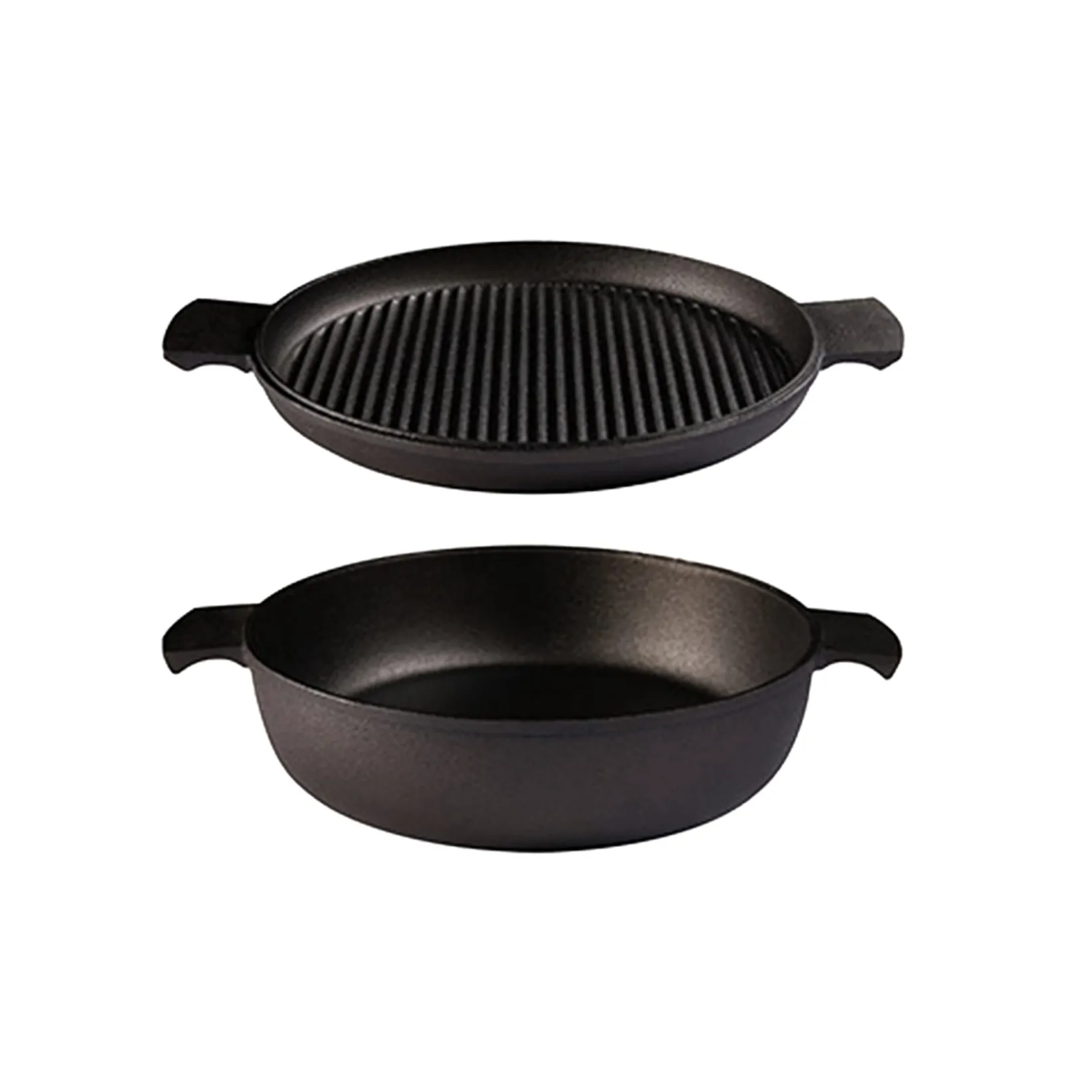 Skeppshult Pots & Pans^Cast Iron Combo Dutch Oven with Frying Pan Lid, 27cm