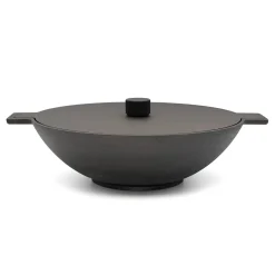 Skeppshult Pots & Pans^Noir Cast Iron Wok, 34cm