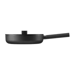 Skeppshult Pots & Pans^Noir Cast Iron Saute Pan with Lid, 28cm