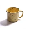 Kapka Enamel Tableware Brands|Middle Eastern Ingredients^Splatter Fest Enamel Mug, Yellow, 350ml