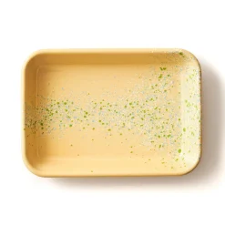 Kapka Enamel Middle Eastern Ingredients|Baking Supplies & Equipment^Splatter Fest Enamel Roasting and Serving Dish, Yellow