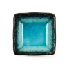 Kiji Stoneware & Ceramics Tableware Brands|Japanese Ingredients^Square Turquoise Dipping Bowl, 7cm