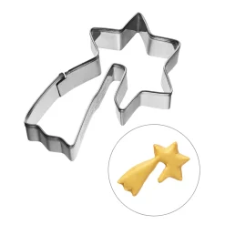 Birkmann Baking Supplies & Equipment^Stainless Steel 3D Shooting Star Cookie Cutter, 6.5cm