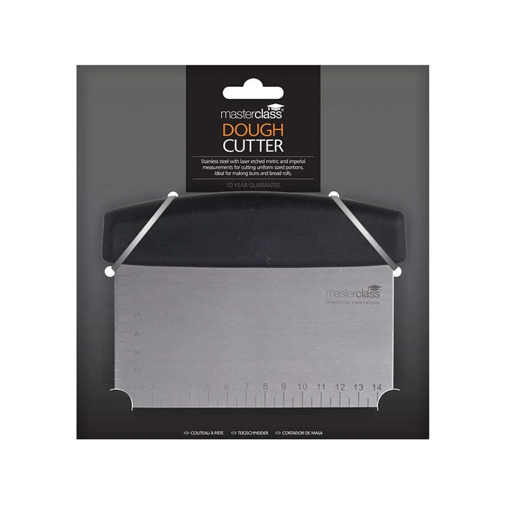 Kitchencraft Kitchen Tools & Utensils|Baking Supplies & Equipment^Stainless Steel Dough Cutter & Scraper