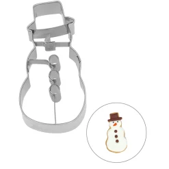 Birkmann Baking Supplies & Equipment^Stainless Steel Snowman Cookie Cutter, 8cm
