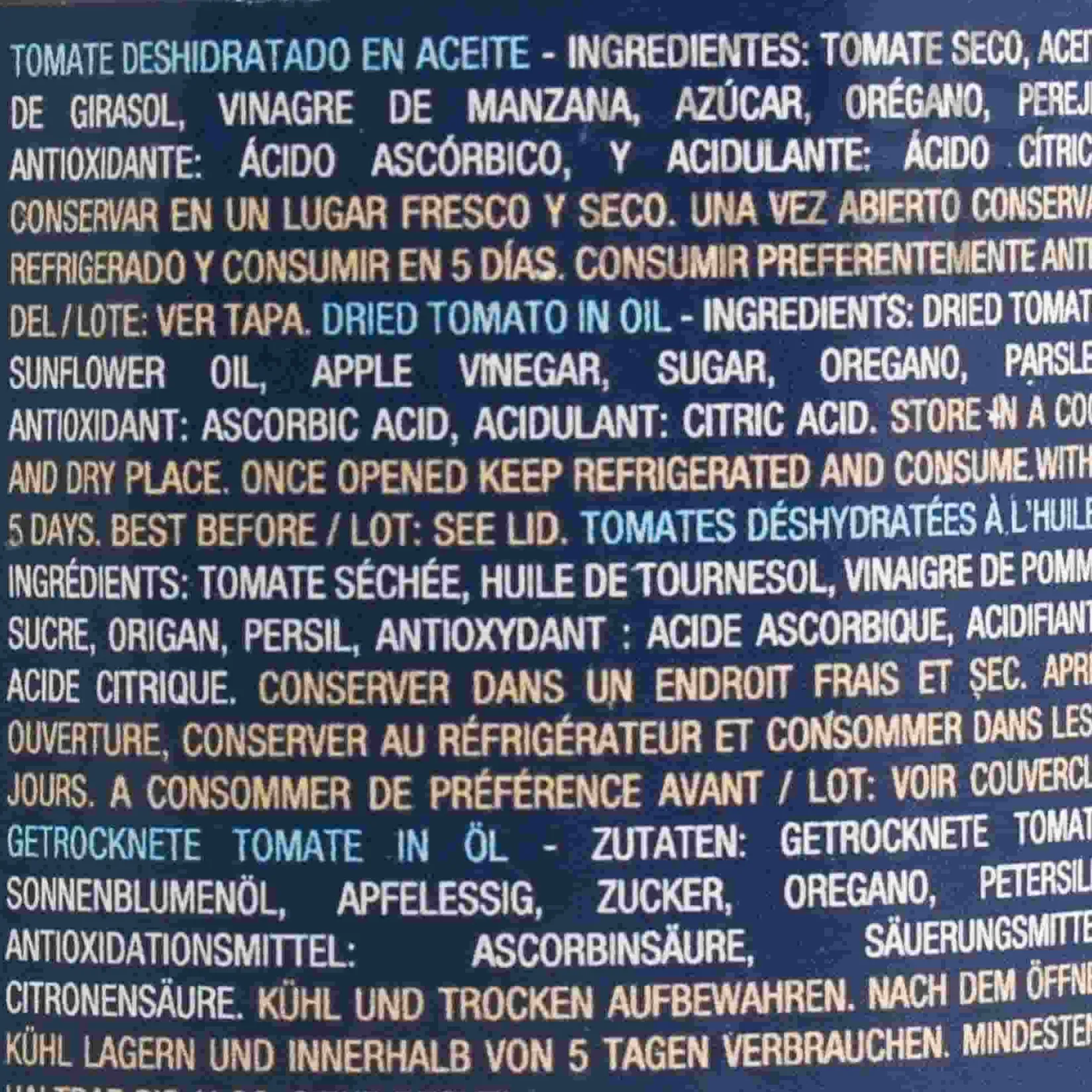 Garden Delights Ingredients Brands|Spanish Ingredients^Sundried Tomatoes in Oil, 190g