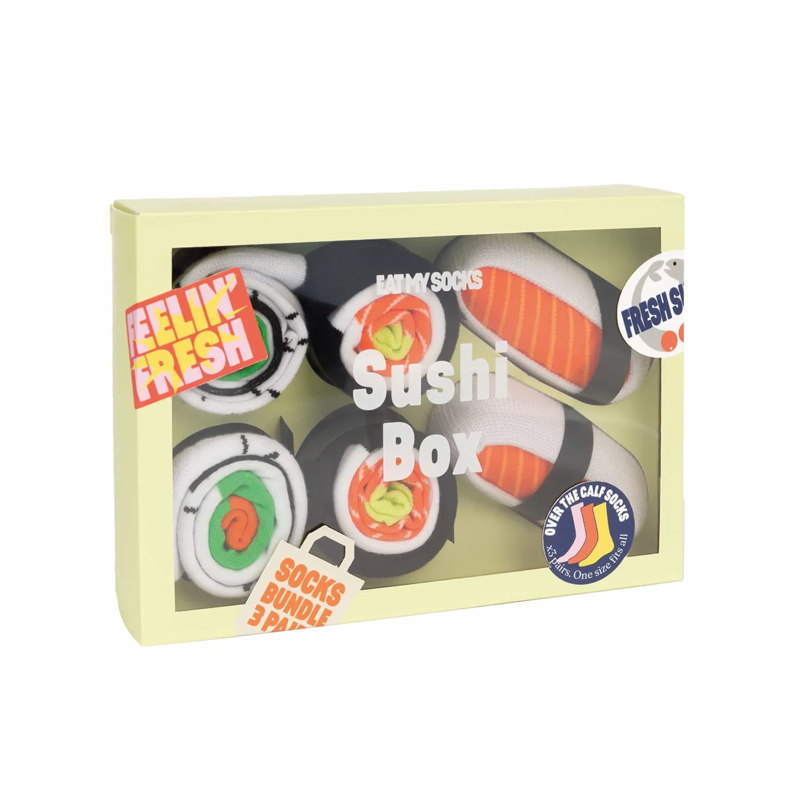Eat My Socks Tableware Brands^Sushi Box Socks, 3 Pairs
