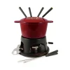 Swissmar Pots & Pans^Sierra Red Cast Iron Fondue Set, 17cm