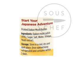 Yutaka Japanese Ingredients|Vegetables^Takuan Pickled Radish, 110g