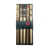 Kiji Stoneware & Ceramics Japanese Ingredients|Tableware Brands^Tan Lucky Cats Chopsticks, 5 Pairs