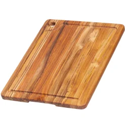 Teakhaus Kitchen Tools & Utensils|Chopping & Carving Boards^Rectangle Marine Cutting Board With Juice Canal, Medium
