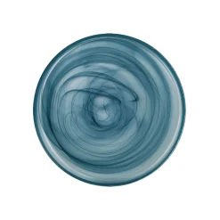 Turkish Tableware Plates|Crockery & Dinnerware^Teal Marble Glass Dinner Plate, 28cm