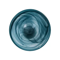 Turkish Tableware Tableware Brands|Crockery & Dinnerware^Teal Marble Glass Serving Bowl, 25cm