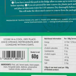 Tempus Ingredients Brands|Snacks^Achari Spiced Salami, 60g