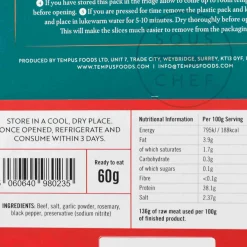 Tempus Ingredients Brands|Snacks^British Bresaola, 60g