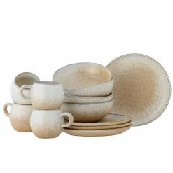 Bloomingville Tableware Brands^Terra Neutra Dinnerware Set, 12 Pieces