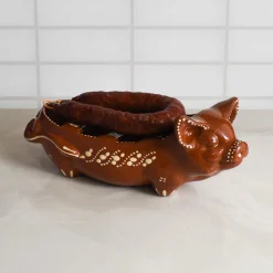 TERRACOTA ASSADEIRA Tableware Brands^Terracotta Chorizo Pig Serving Dish, 30cm