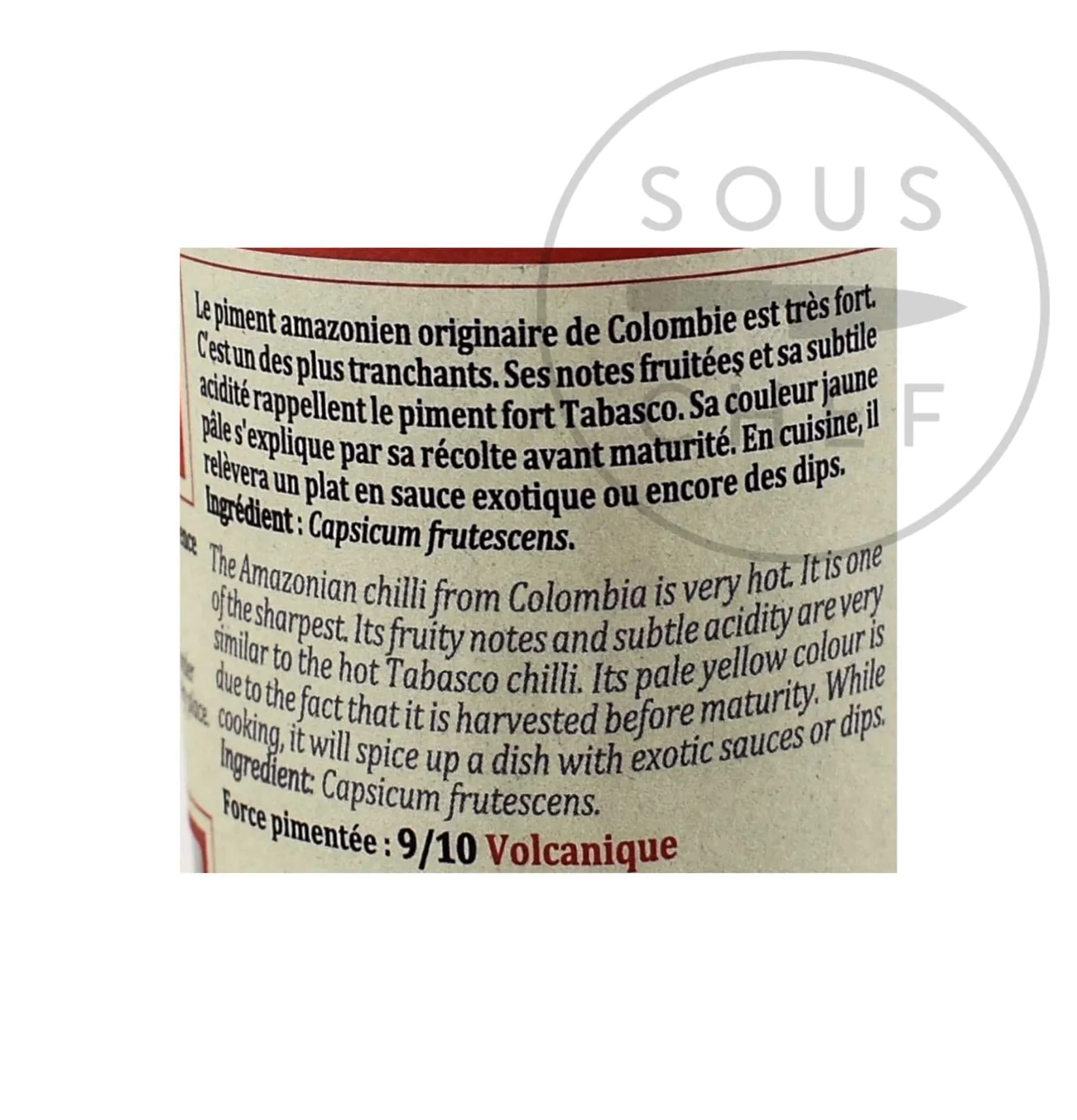 Terre Exotique Ingredients Brands|Brazilian Ingredients^Amazon Chilli Pepper, 20g