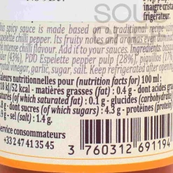 Terre Exotique French Ingredients|Herbs & Spices^Espelette Chilli Sauce, 100ml
