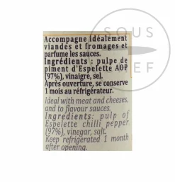 Terre Exotique French Ingredients|Herbs & Spices^Espelette Chilli Pepper Puree, 90g